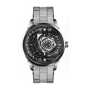 Black Sapphire Crystal Rotary Branded Watch 