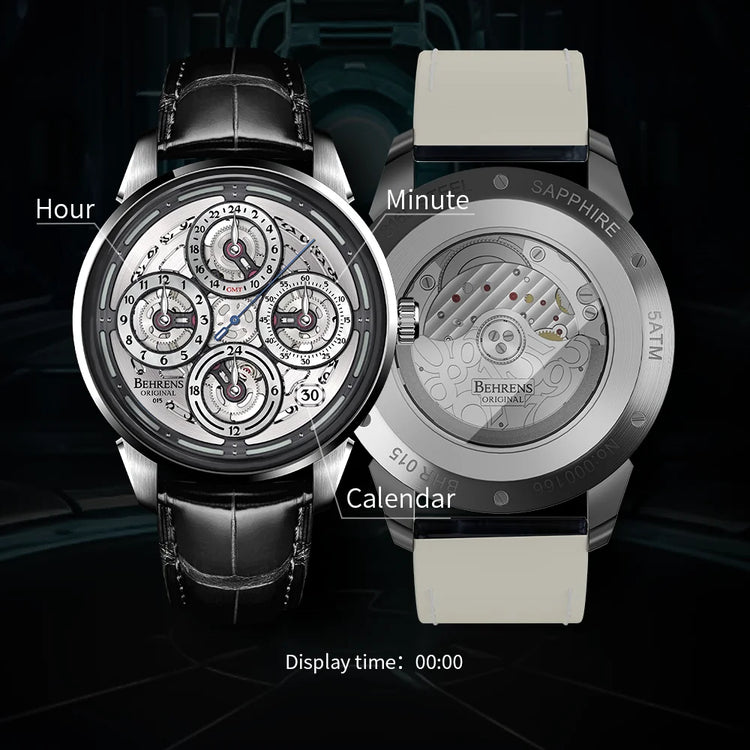 behrens navigraph original mechanical watches series front_back display
