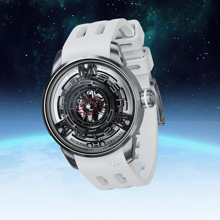 behrens original mechanical watches series starship-II x china rocket watch display