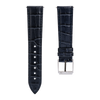 Crocodile Skin Leather Strap - Midnight Blue
