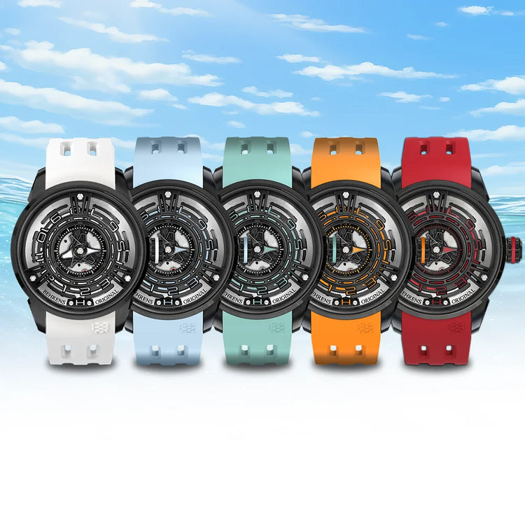 behrens original starship-II mechanical watches series watch color variations