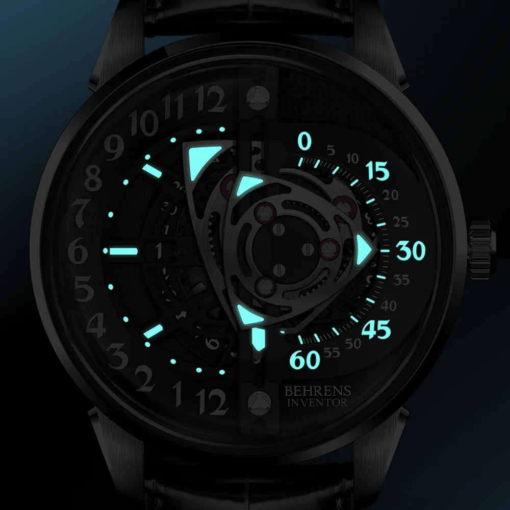 behrens inventor rotary watch luminous display