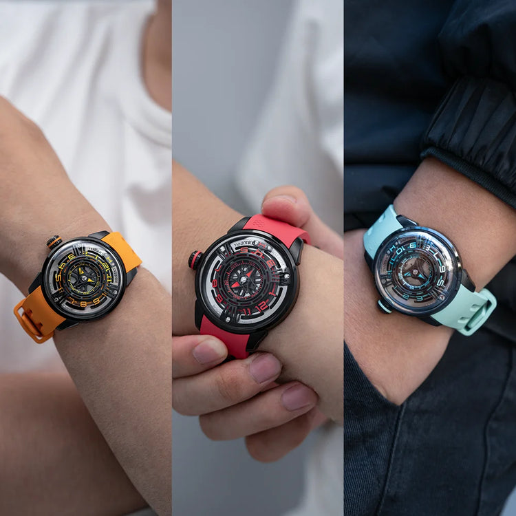 behrens original starship-II mechanical watches series watch on wrist display