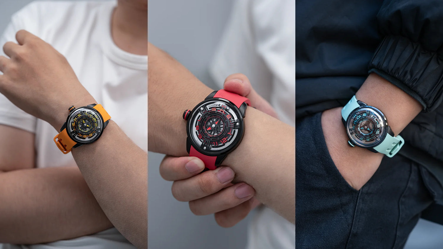 behrens original starship-II mechanical watches series watch on wrist display