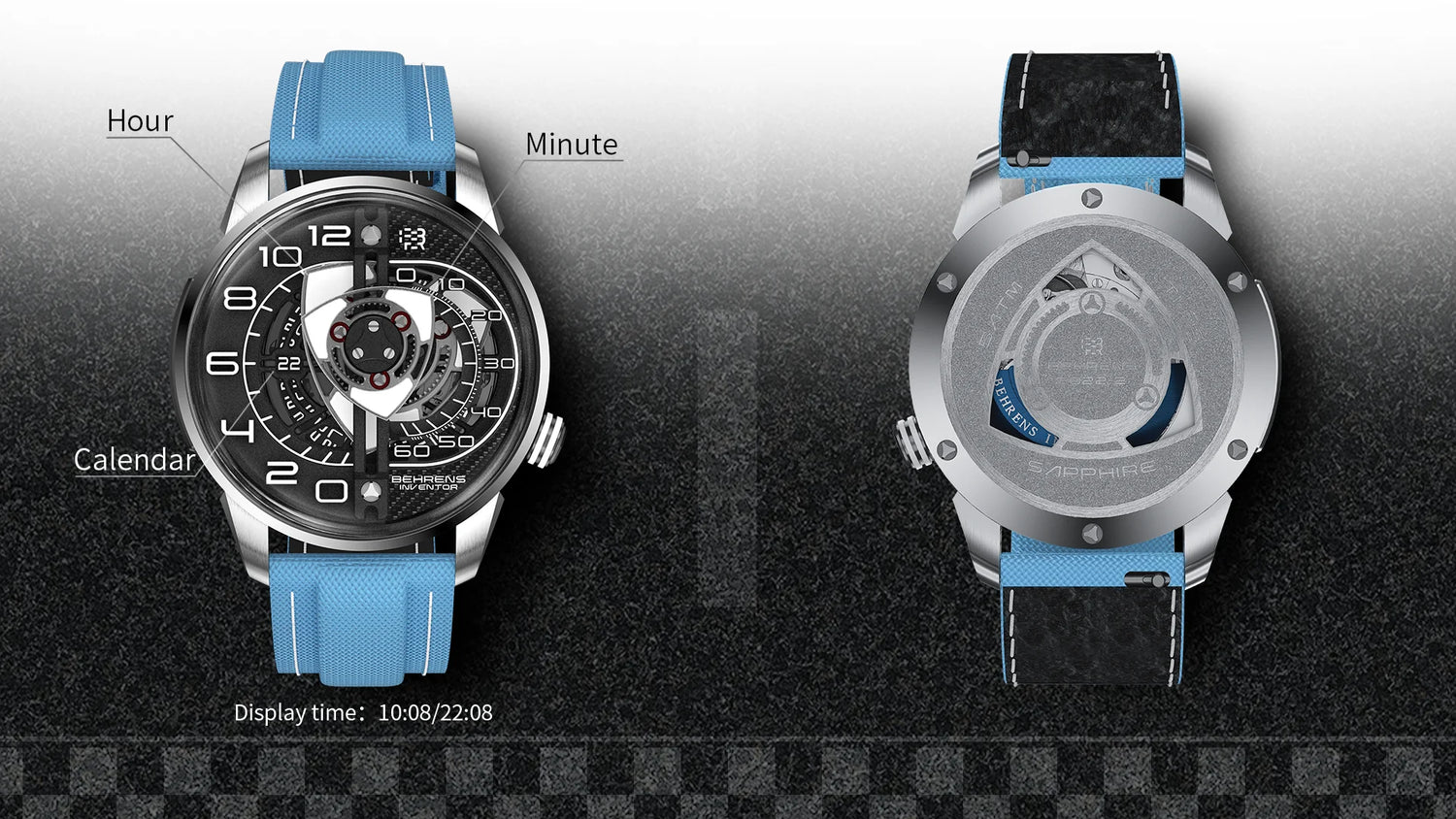 Behrens inventor rotary watch 2025 edition luxury watches series front-back display