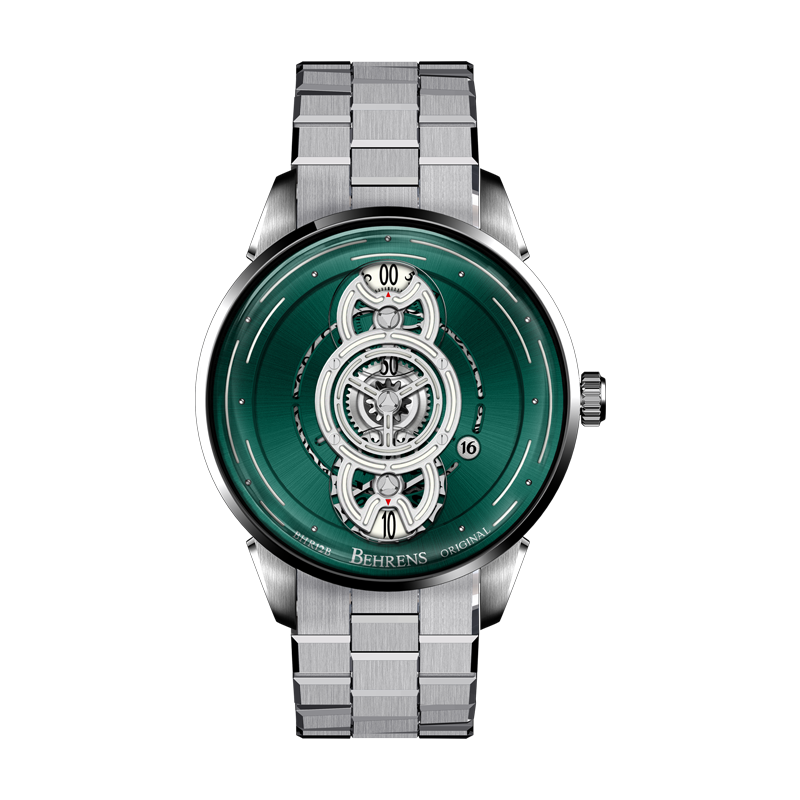 behrens-original-mechanical-silver-green-interstellar-watch