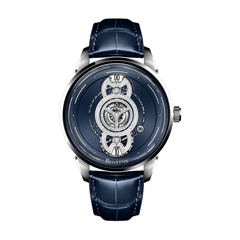 behrens-original-mechanical-blue-Interstellar-Travel-Watch-with-leather-strap