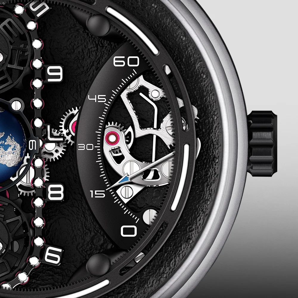 Behrens Perigee retrograde minute hand inventor series luxury mechanical watch