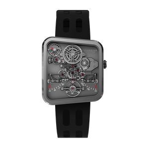 Behrens Ultralight 20g Inventor Series Luxury Watch black strap