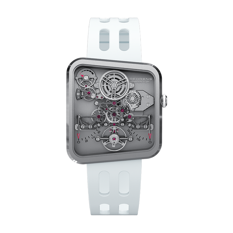 Behrens Ultralight 20g Inventor Series Luxury Watch white strap