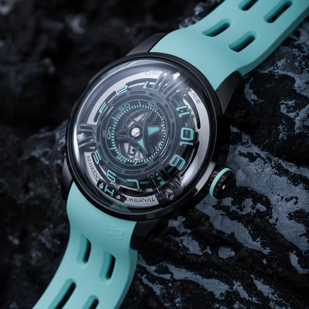 behrens original mechanical watches series starship-II watch display