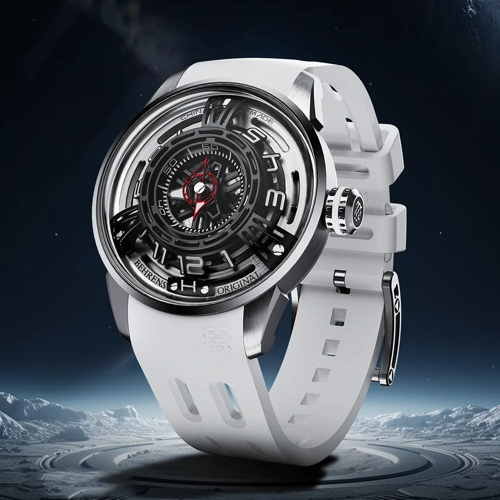 behrens original mechanical watches series starship-II x china rocket watch display