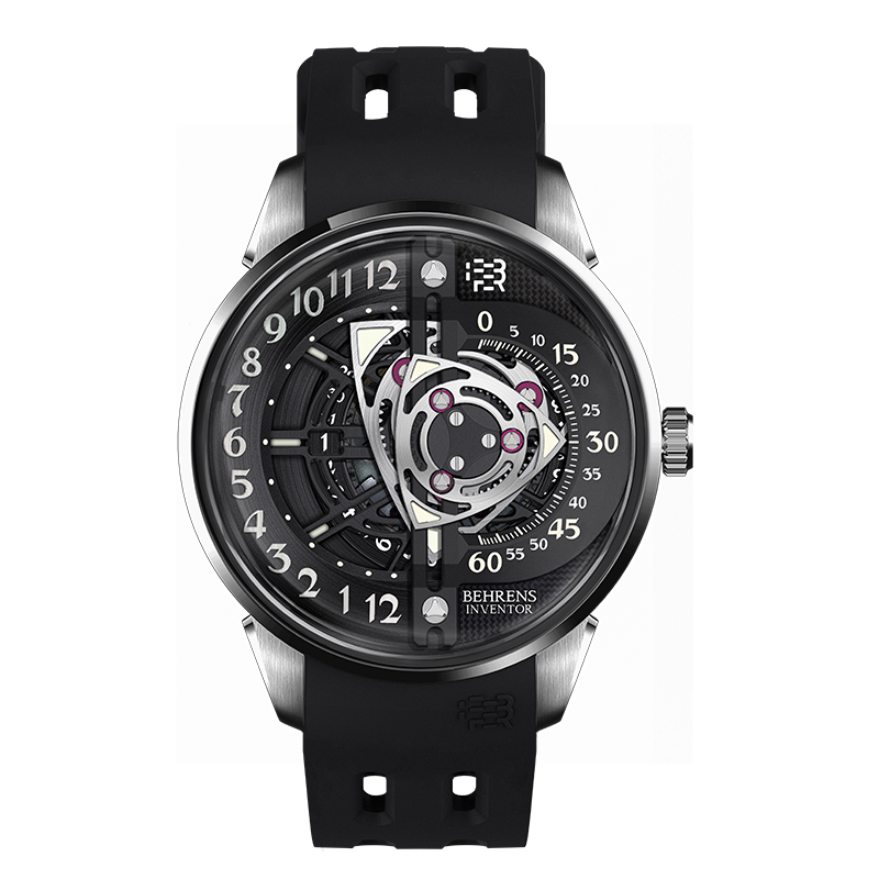 behrens_black_rotary_fluoroelastomer_inventor_series_luxury_watch_BHR022