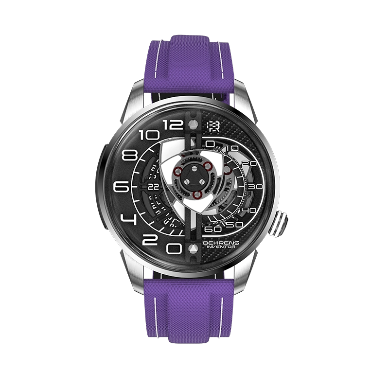 behrens_rotary_watch_2025_BHR022-2_purple_cordura_strap_inventor_luxury_watches_series