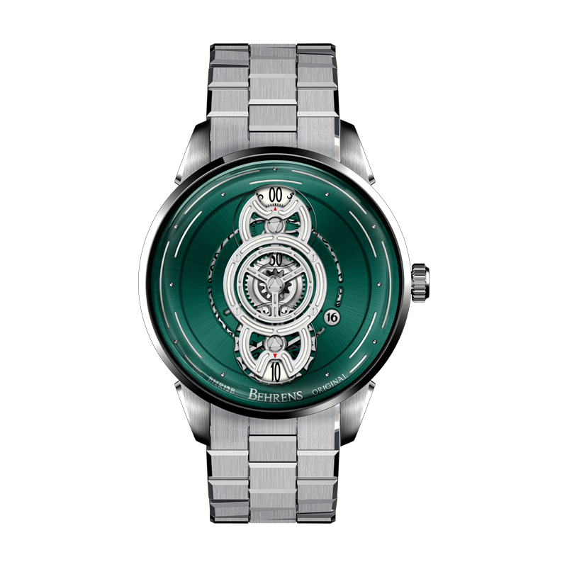 silver green Interstellar Travel Branded Watch