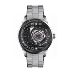 Black Sapphire Crystal Rotary Branded Watch 