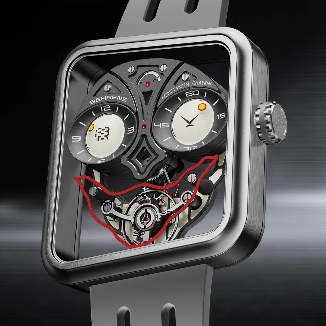Ace of hearts dial design - BEHRENS x Konstantin Chaykin