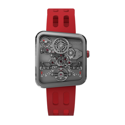  Behrens Ultralight 20g Inventor Series Luxury Watch red strap